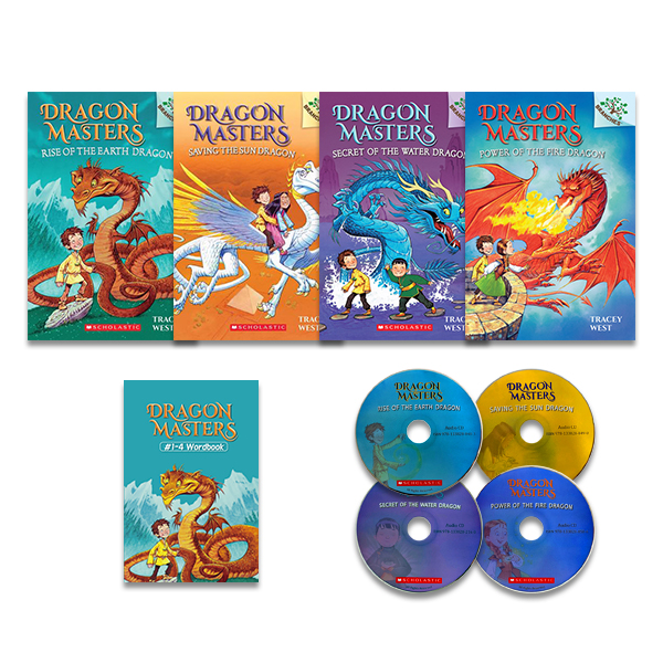 Dragon Masters #1-4 Set (Book+CD+Wordbook)